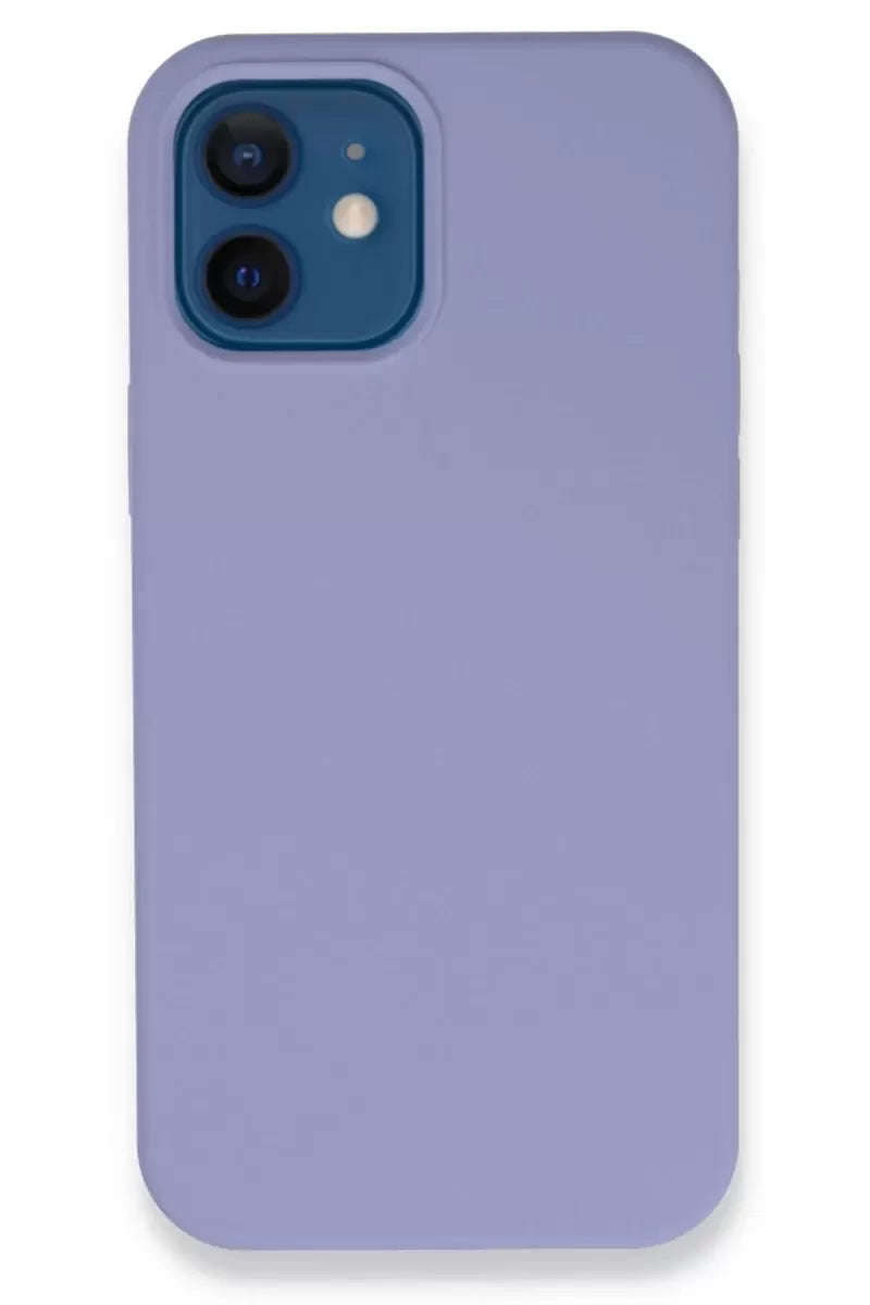 Newface Apple İphone 12 Kılıf Lansman Legant Silikon - Lila
