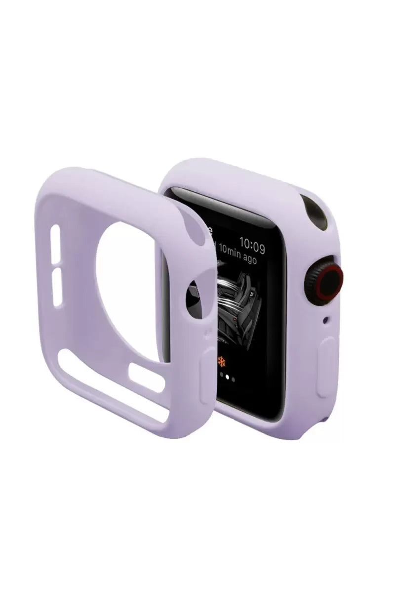Newface Apple Watch 42mm Silikon Alt Kasa - Lila