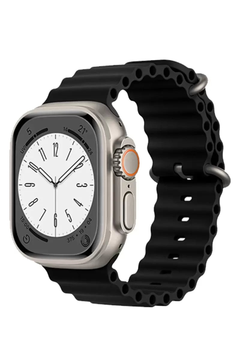 Newface Apple Watch 38mm Ocean Kordon - Siyah