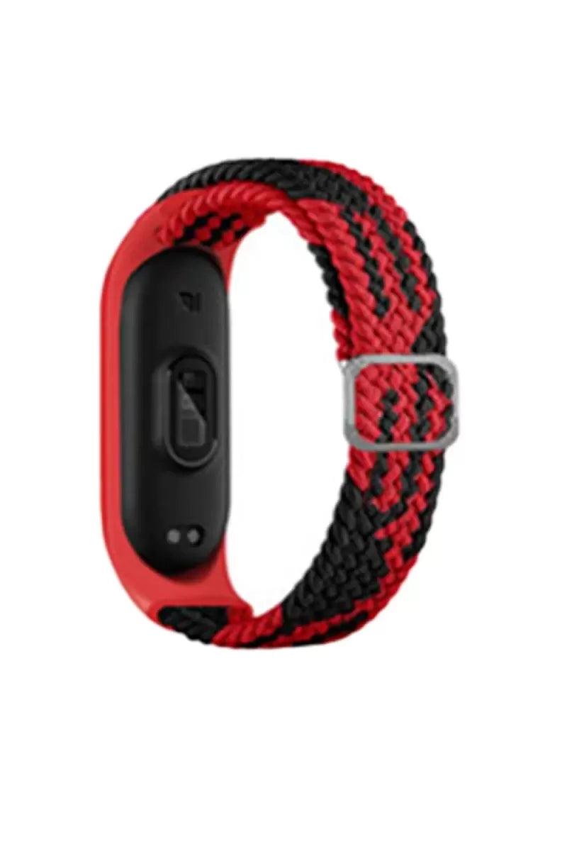Newface Xiaomi Mi Band 6 Star Kordon - Kırmızı-siyah
