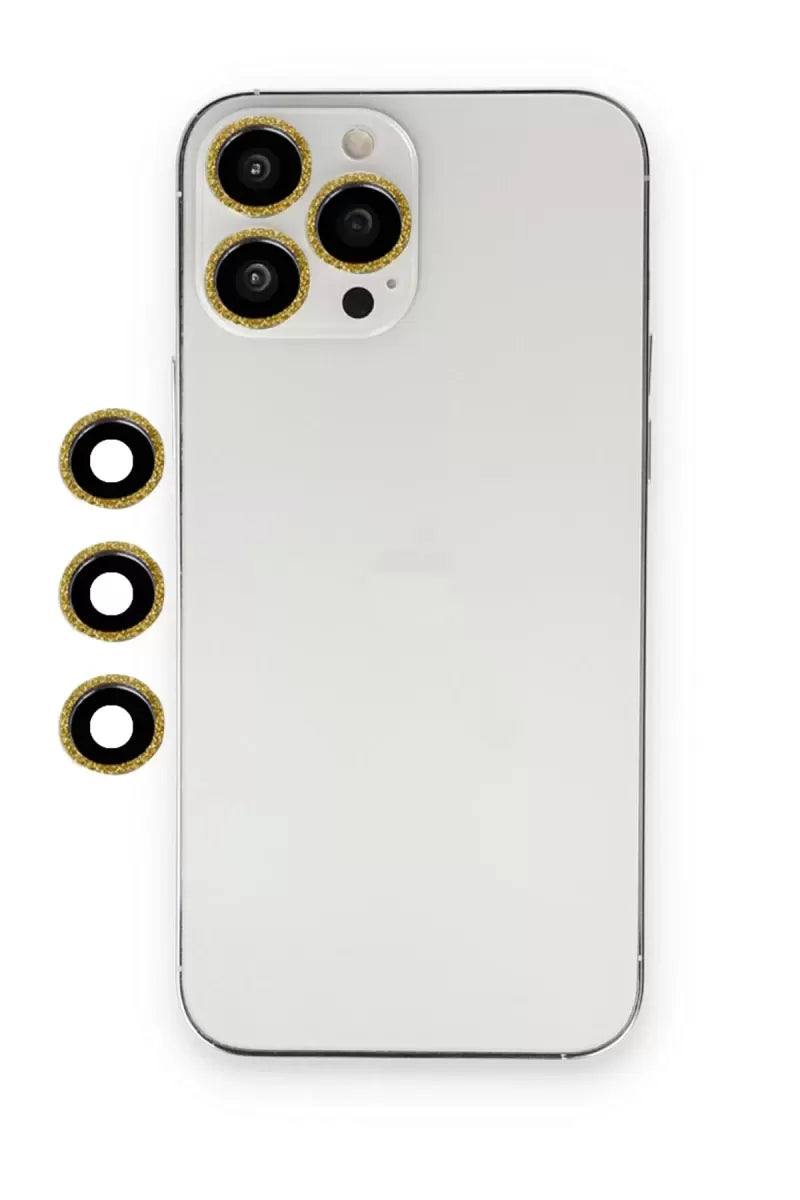 Newface Apple İphone 12 Pro Shine Kamera Lens - Gold