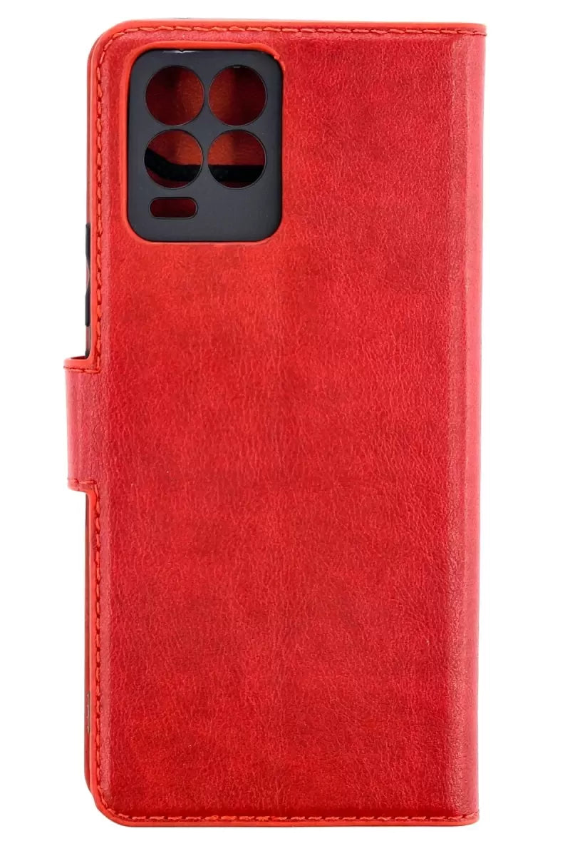 Newface Realme 8 Pro Kılıf Trend S Plus Kapaklı Kılıf - Kırmızı