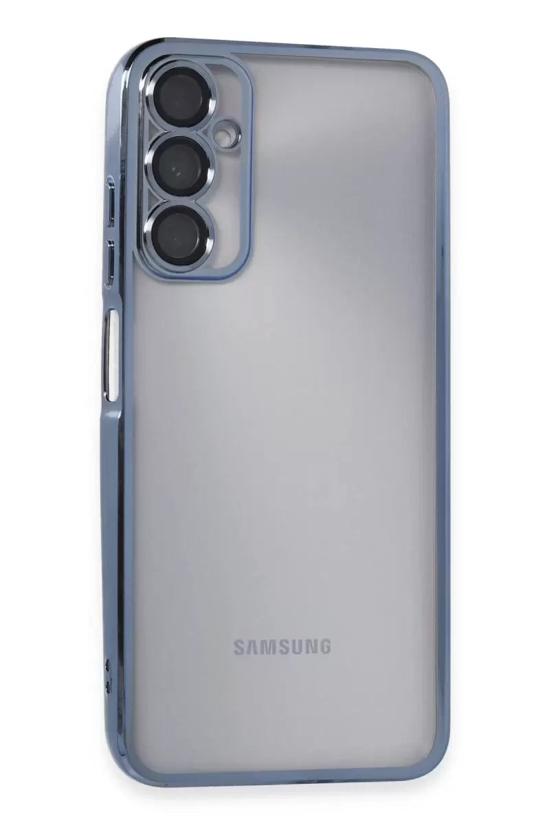 Newface Samsung Galaxy A05s Kılıf Razer Lensli Silikon - Açık Mavi