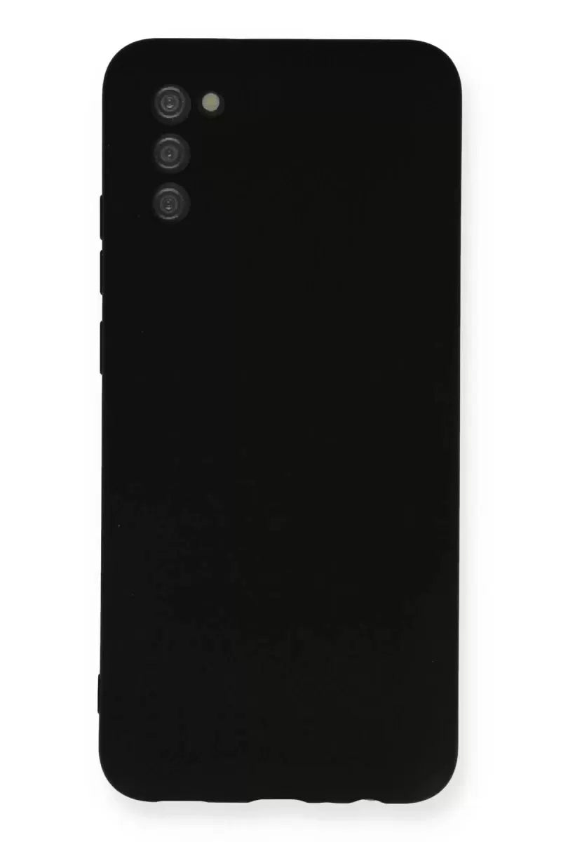 Newface Samsung Galaxy A03s Kılıf Nano İçi Kadife Silikon - Siyah