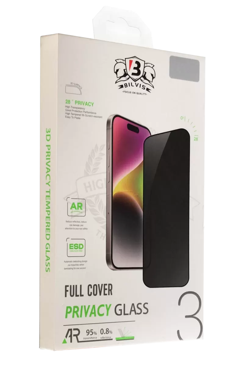 Newface Apple İphone 12 Pro Max Bilvis 3d Hayalet Cam Ekran Koruyucu