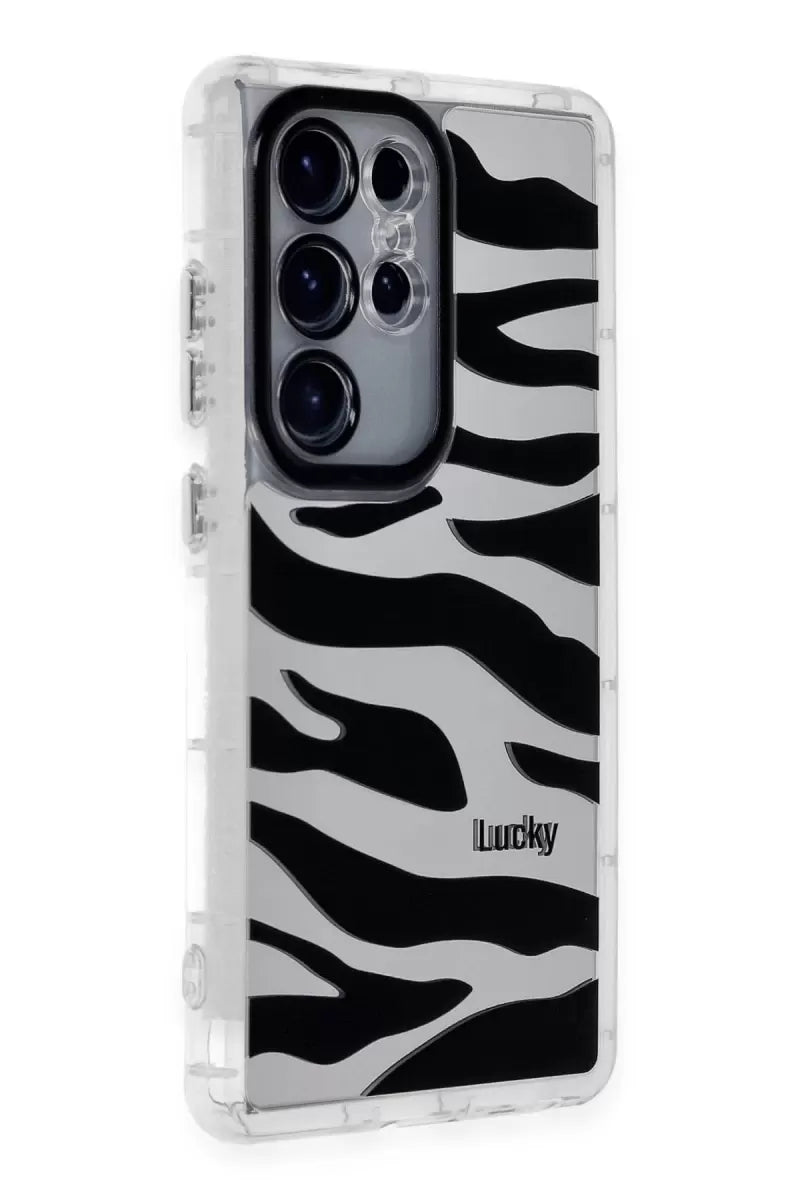 Newface Samsung Galaxy S24 Ultra Kılıf Reflexion Desenli Kapak - Desen 9