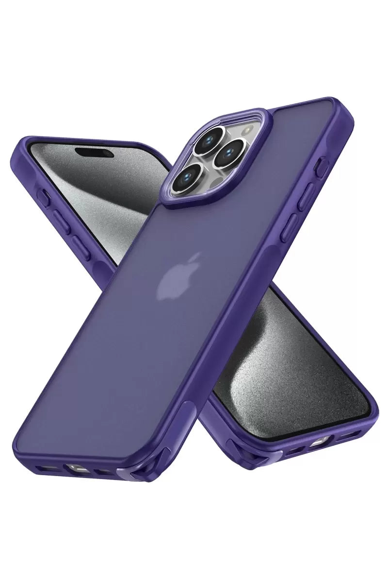 Newface Apple İphone 13 Pro Max Kılıf Elegant Kapak - Derin Mor