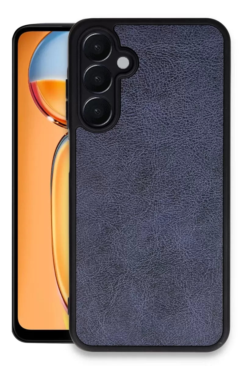 Newface Samsung Galaxy M15 Kılıf Aras Deri Kapak - Lacivert