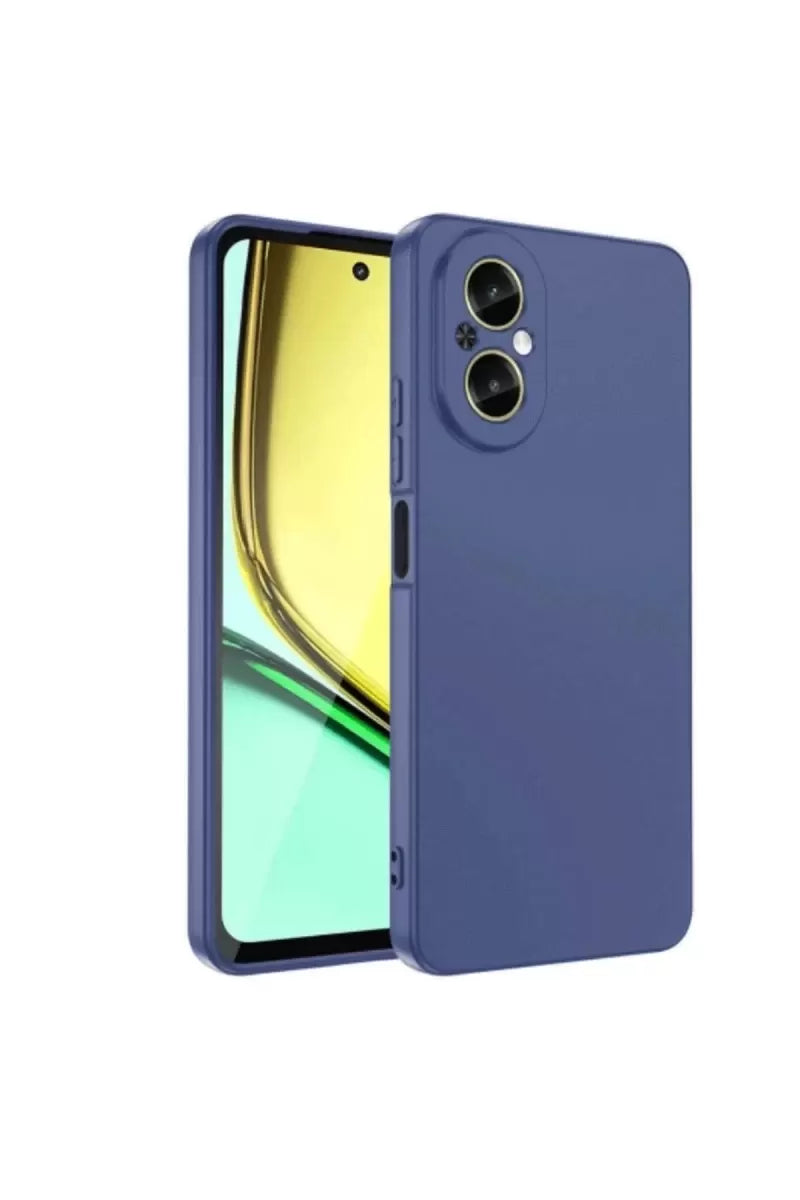Newface Realme 12 Lite Kılıf First Silikon - Lacivert