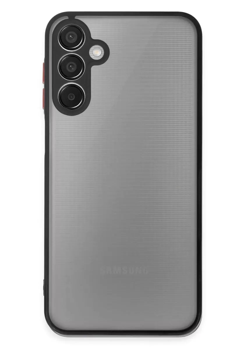 Newface Samsung Galaxy M15 Kılıf Montreal Silikon Kapak - Siyah