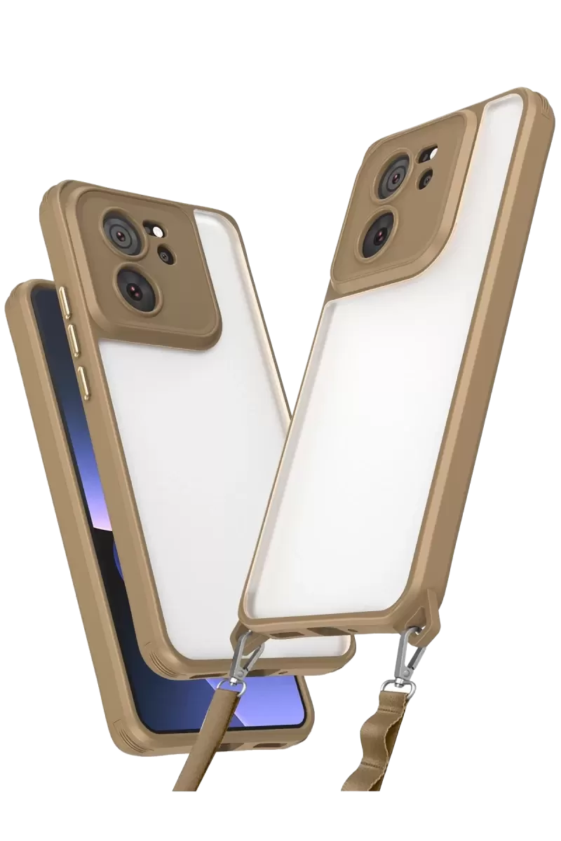 Newface Xiaomi Mi 13t Pro Kılıf Penta Silikon Kılıf - Çöl Titanyum
