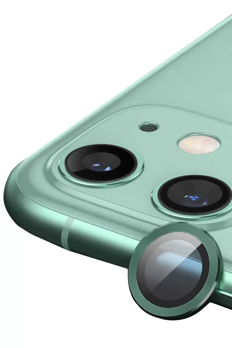 Newface Apple İphone 12 Mini Raze Metal Kamera Lens - Yeşil