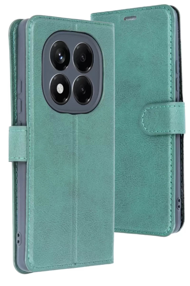 Newface Xiaomi Redmi Note 14 4g Kılıf Trend S Plus Kapaklı Kılıf - Yeşil
