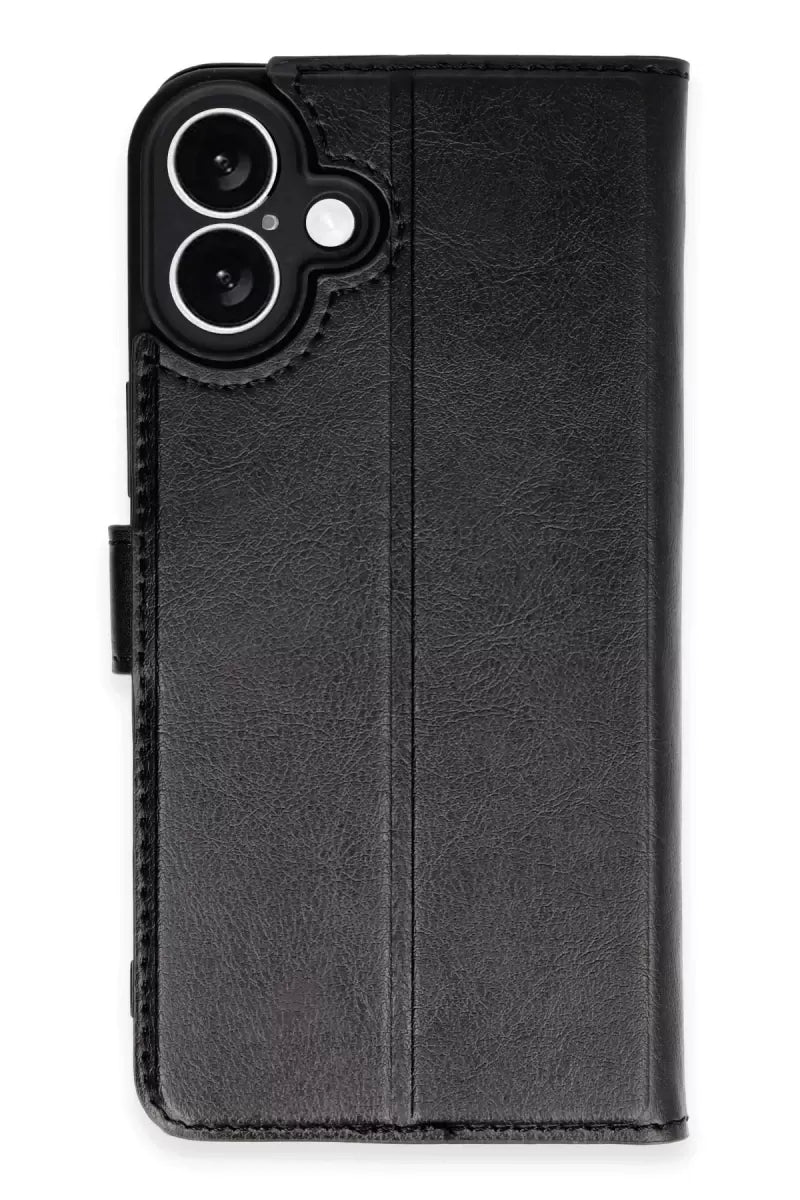 Newface Apple İphone 16 Plus Kılıf Trend S Plus Kapaklı Kılıf - Siyah