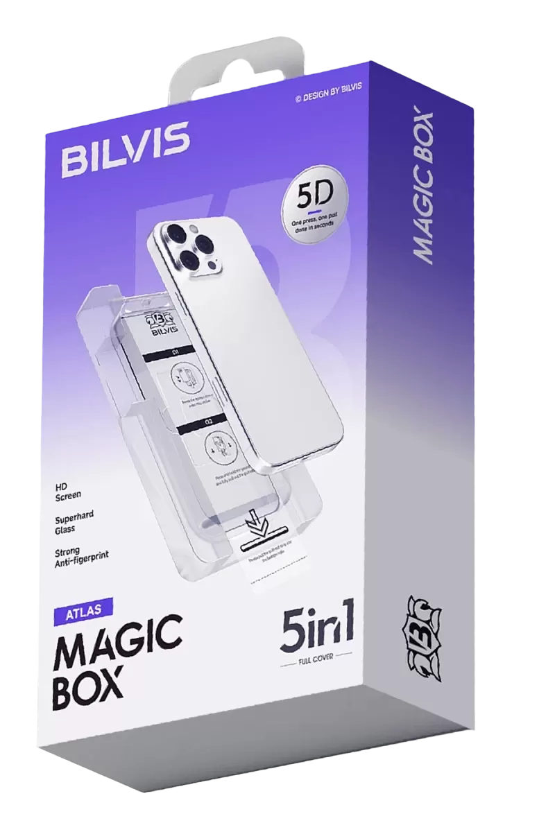 Newface Apple İphone 17 Bilvis 5in1 3d Magic Cam Ekran Koruyucu - Siyah