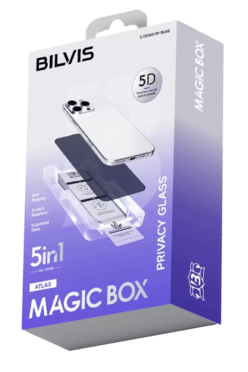 Newface Apple İphone 11 Bilvis 5in1 5d Magic Hayalet Cam Ekran Koruyucu - Siyah