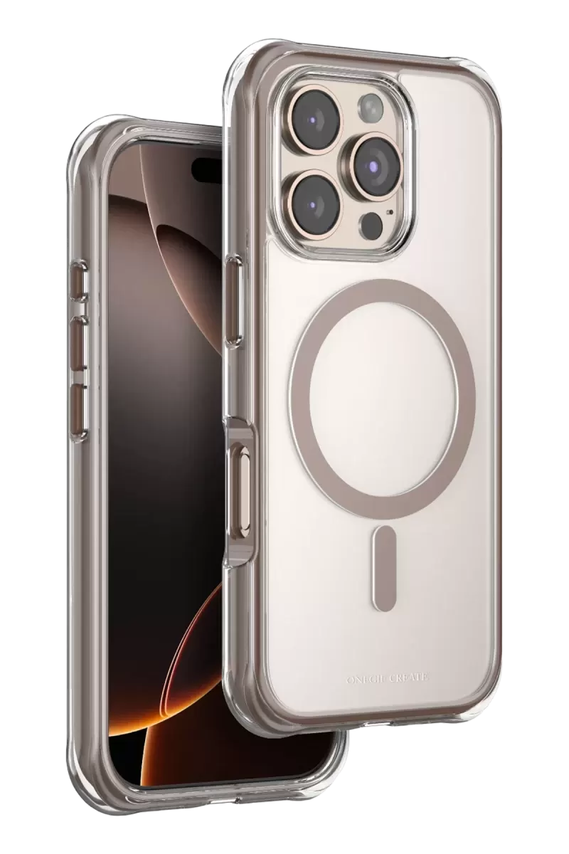 Onegif Apple İphone 16 Pro Max Hulk Magsafe Kapak - Çöl Titanyum