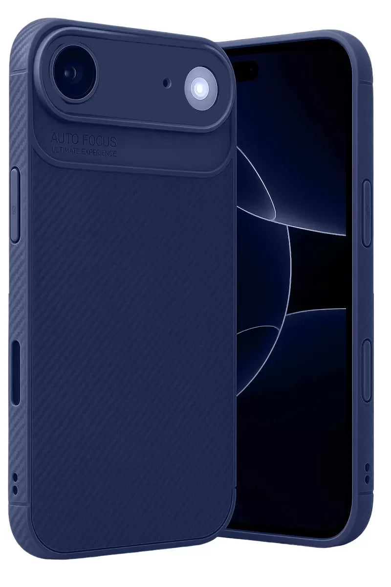 Newface Apple İphone 17 Air Auto Focus Karbon Kapak - Lacivert