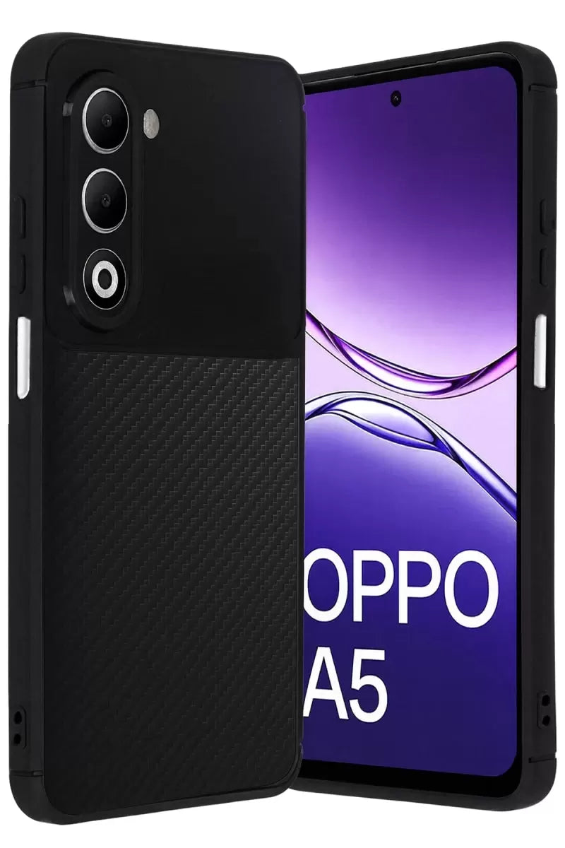 Newface Oppo A5 4g Auto Focus Karbon Kapak - Siyah
