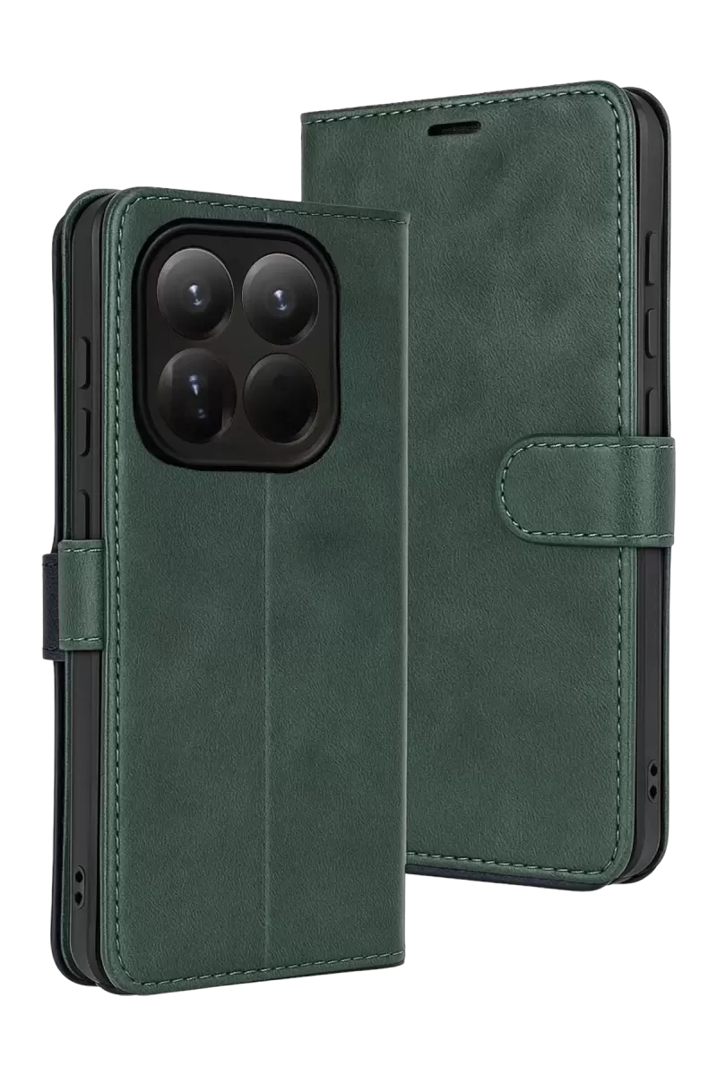 Newface Xiaomi Mi 15t Trend S Plus Kapaklı Kılıf - Yeşil