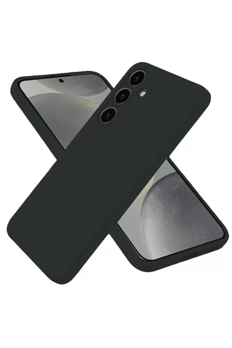 Newface Samsung Galaxy S25 Plus Kılıf Nano İçi Kadife Silikon - Siyah