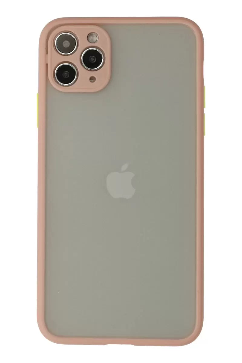 Newface Apple İphone 12 Pro Max Kılıf Montreal Silikon Kapak - Pembe