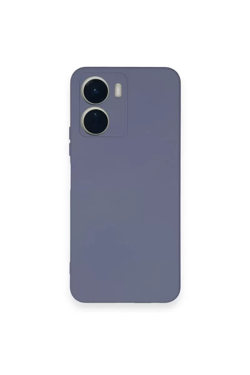 Newface Vivo Y16 Kılıf Nano İçi Kadife Silikon - Gri