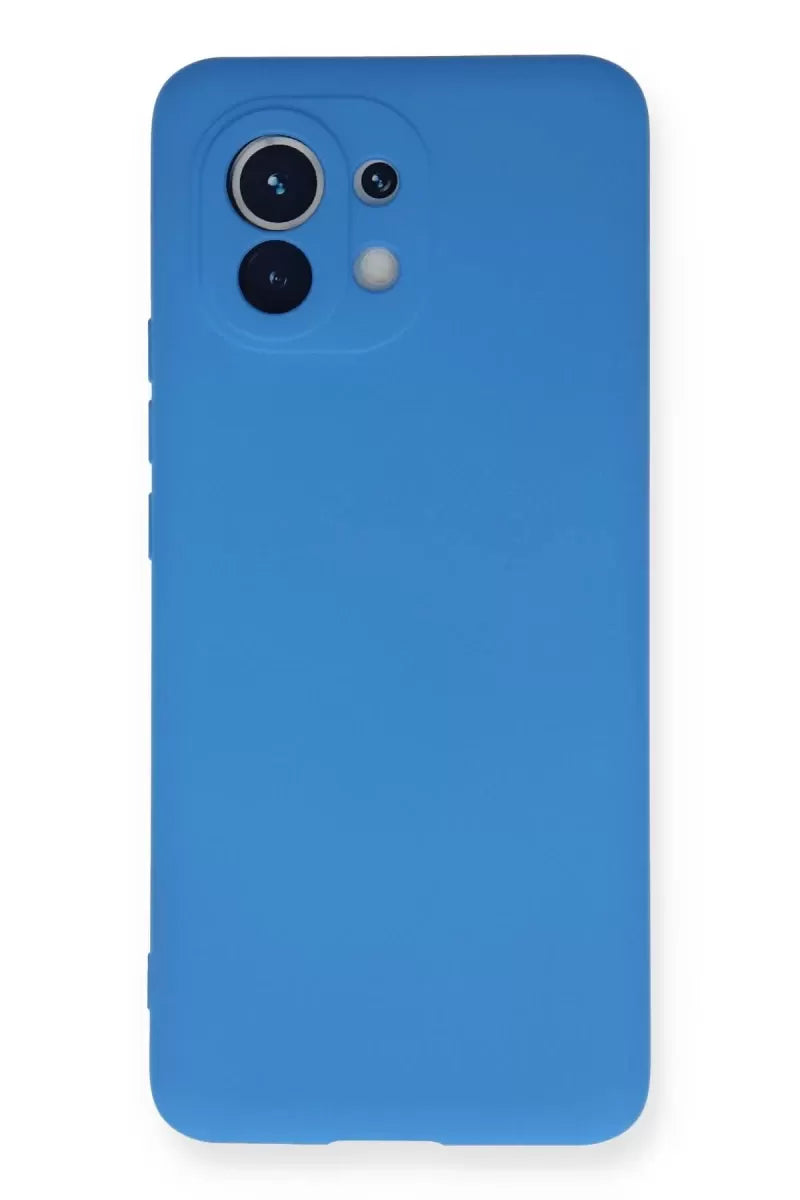 Newface Xiaomi Mi 11 Kılıf Nano İçi Kadife Silikon - Mavi
