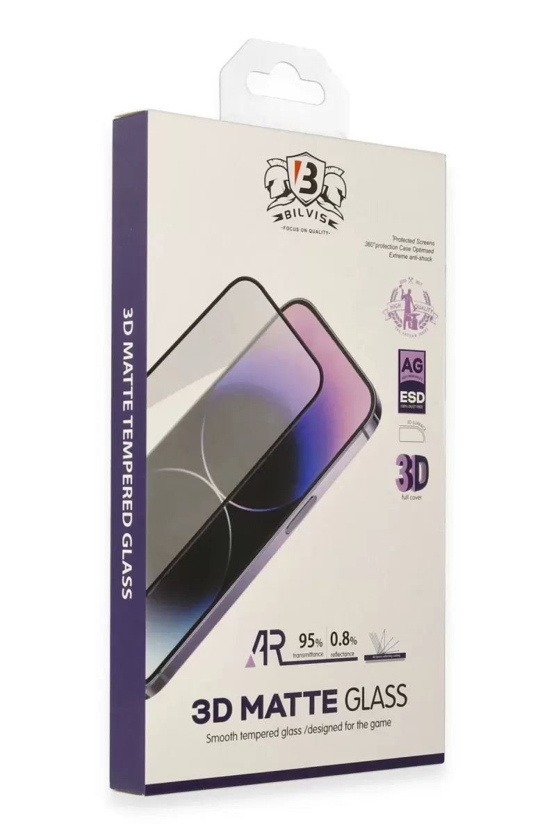 Newface Apple İphone 14 Bilvis 3d Mat Cam Ekran Koruyucu