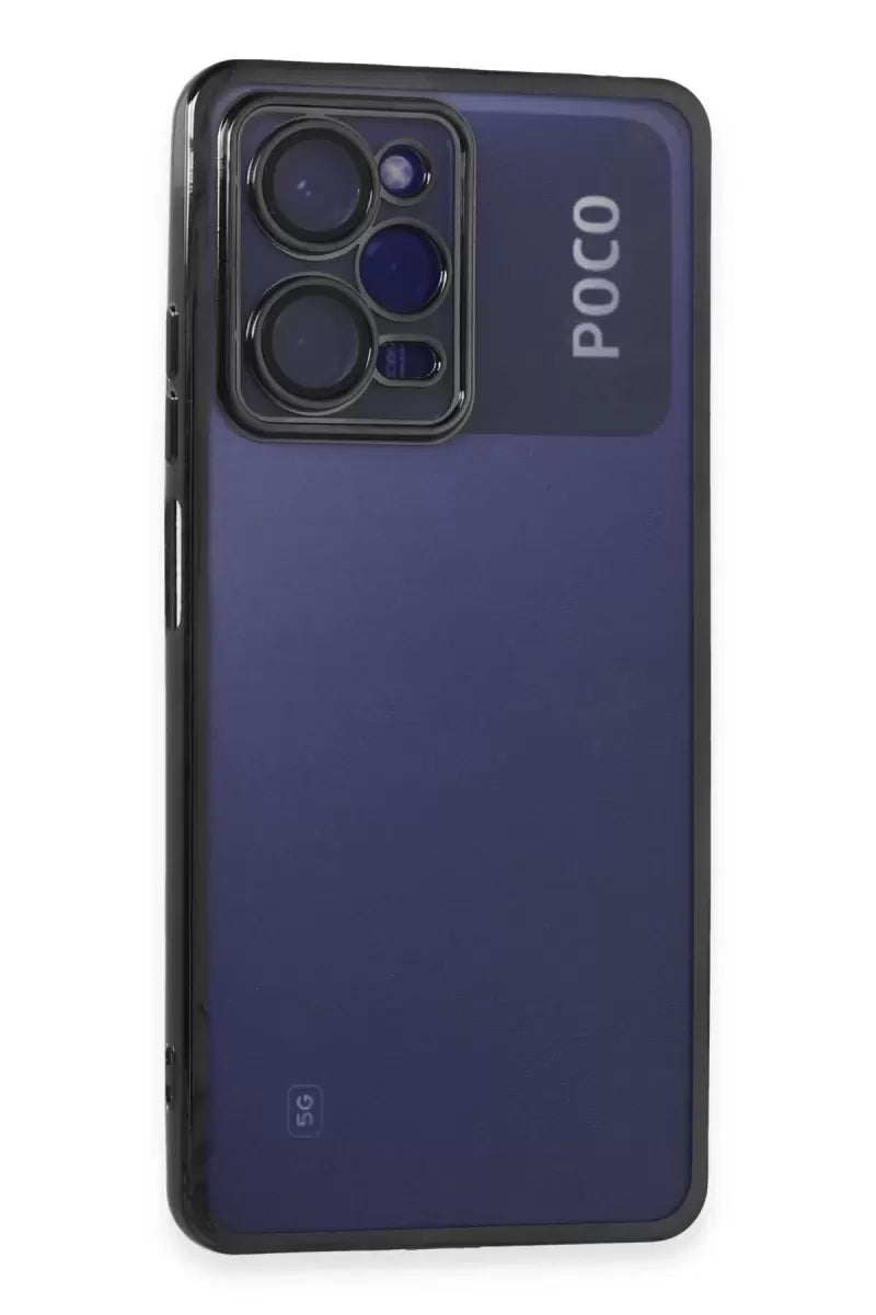 Newface Xiaomi Poco X5 Pro 5g Kılıf Razer Lensli Silikon - Siyah