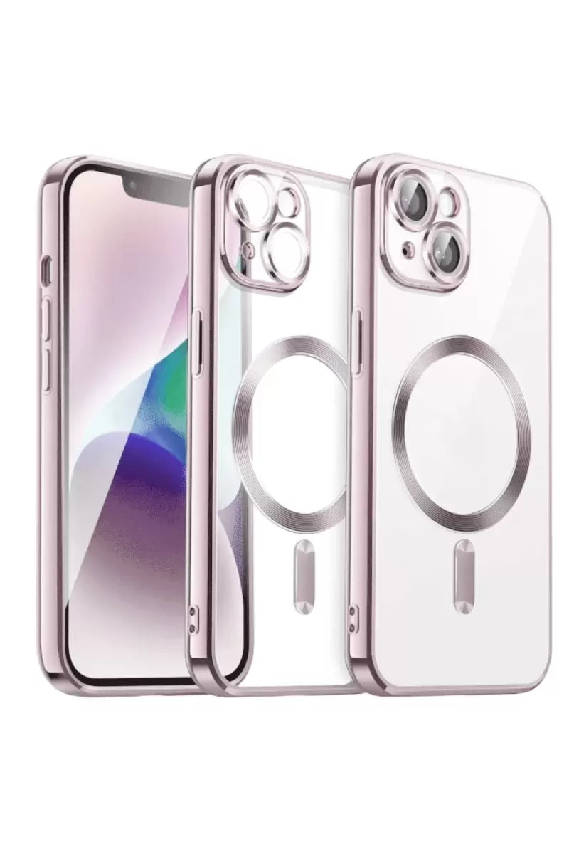 Newface Apple İphone 13 Kılıf Kross Magneticsafe Kapak - Rose