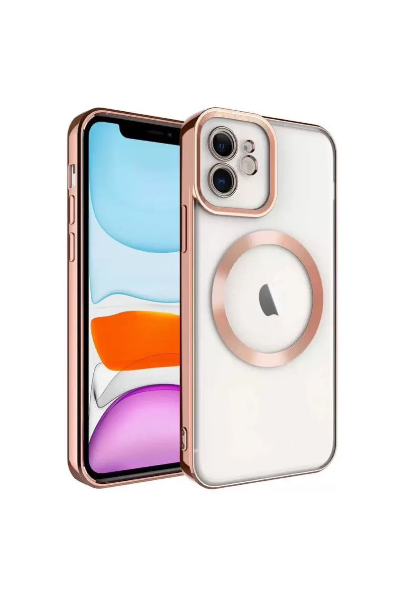 Newface Apple İphone 11 Kılıf Kross Magneticsafe Kapak - Rose