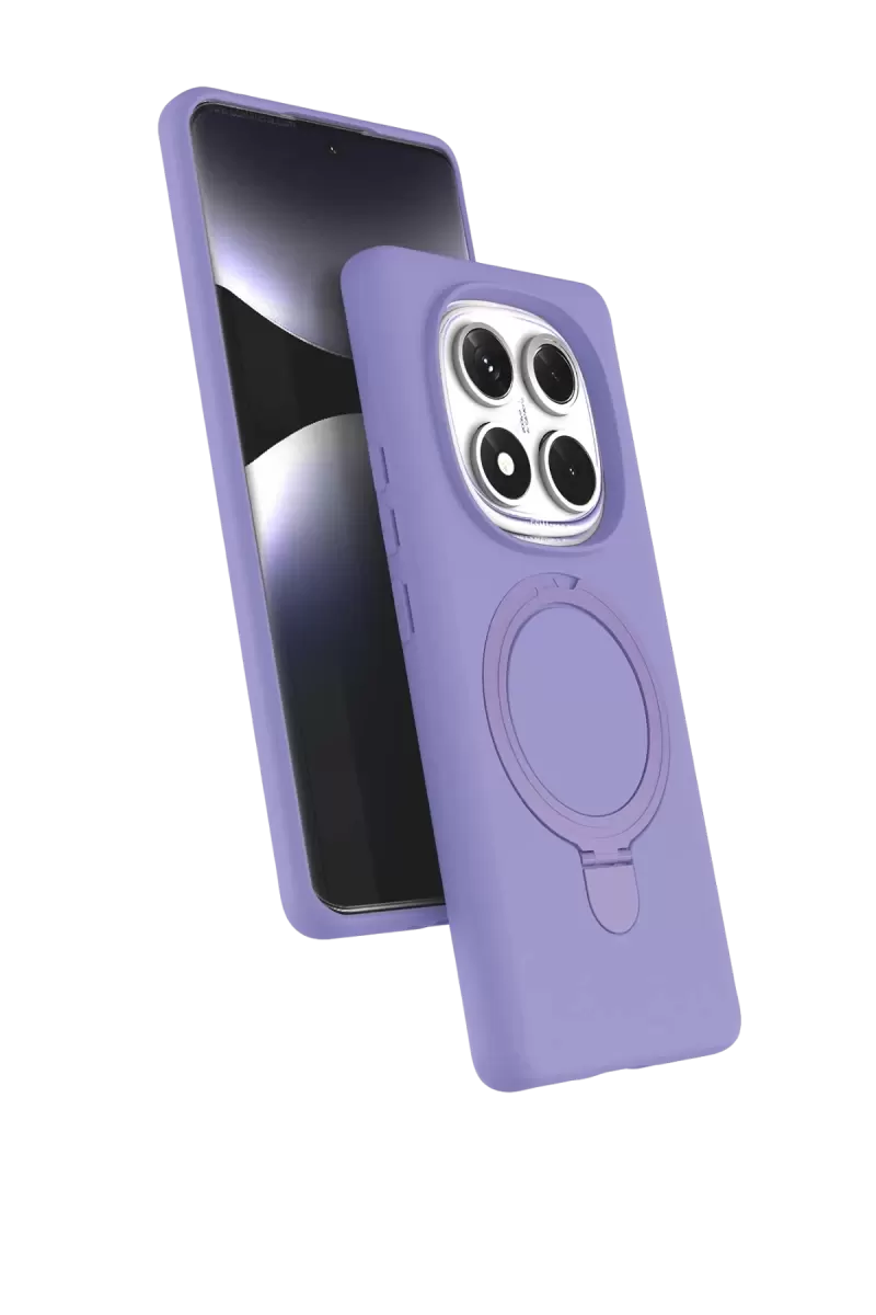 Newface Xiaomi Redmi Note 14 Pro 5g Regal Magsafe Standlı Kapak - Lila