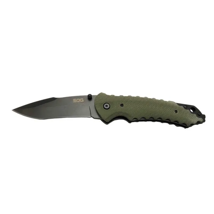 Sog Kiku Çakı Haki 22 Cm Deri Kılıf, Kemerlikli