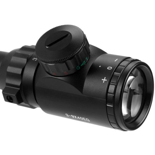 3-9x40 Zoomlu Çıft Işıklı Tüfeği Dürbünü Montaj Kelepçeli