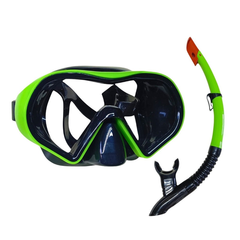 Dalış Maskesi ve Snorkel Yetişkin - 517-YEŞİL - 1 ADET