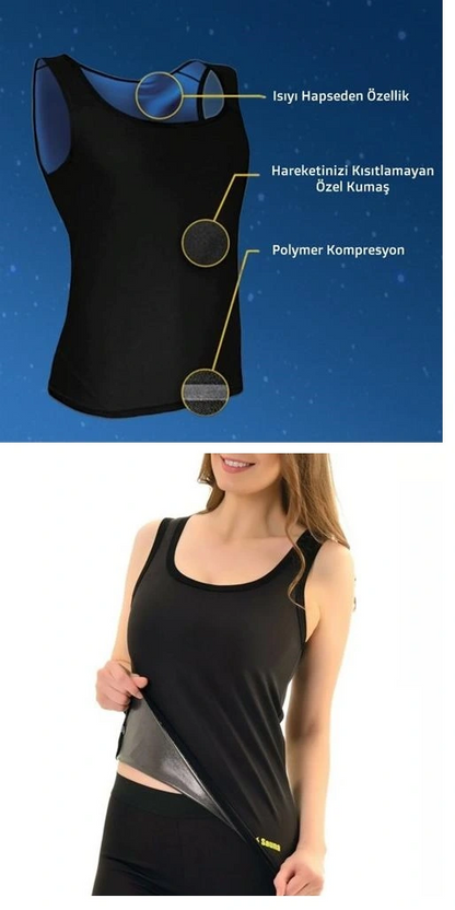 Termal Sauna Erkek Unisex Atlet (Xxxl) Neotex Terletme Atleti