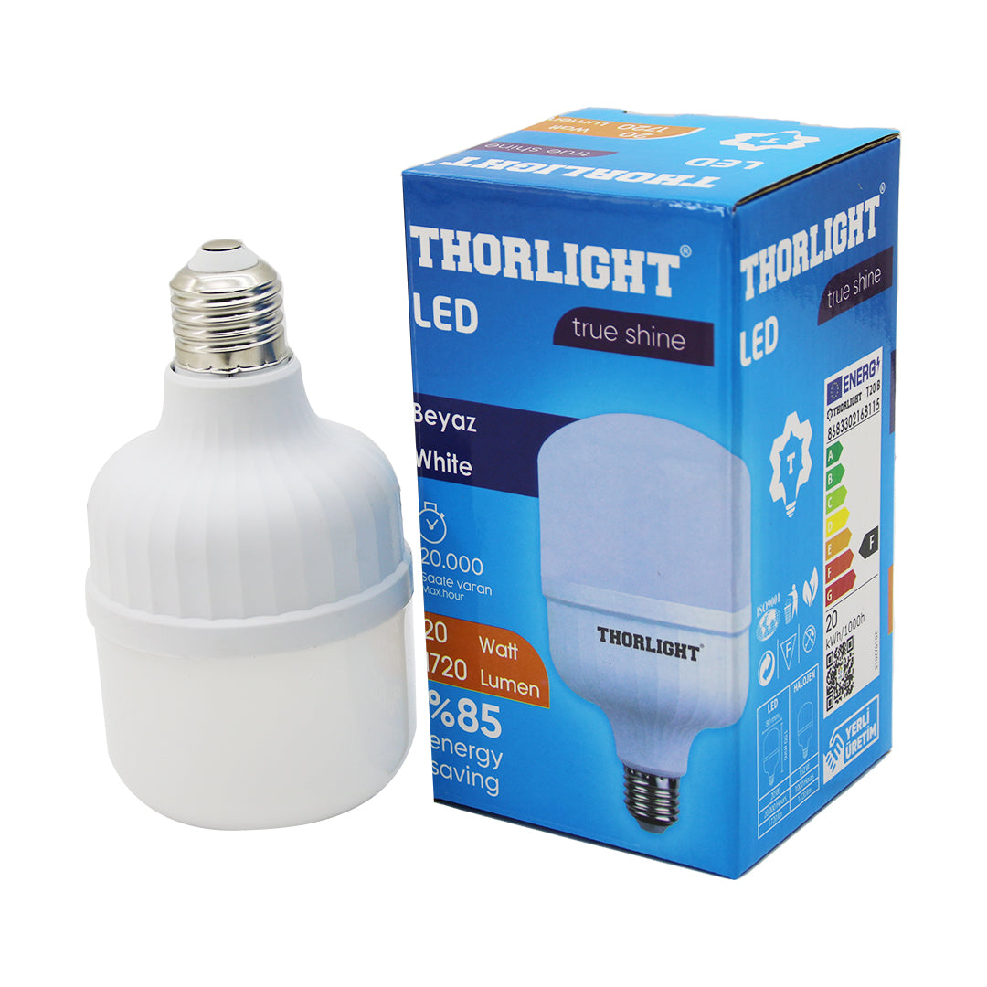 THORLIGHT 20W E27 TORCH T-SHAPE BEYAZ LED AMPUL T-20B (5643)
