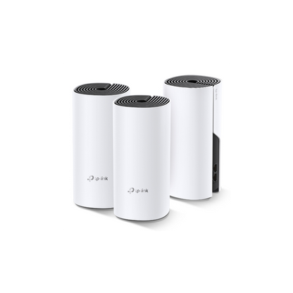 TP-LINK DECO-E4, AC1200, Üçlü Mesh, 1200Mbps, Dual Band, 2Port Megabit Lan, 370m2 Çekim Alanı, Router, Geniş Alan İnternet Ağı Sağlayıcısı