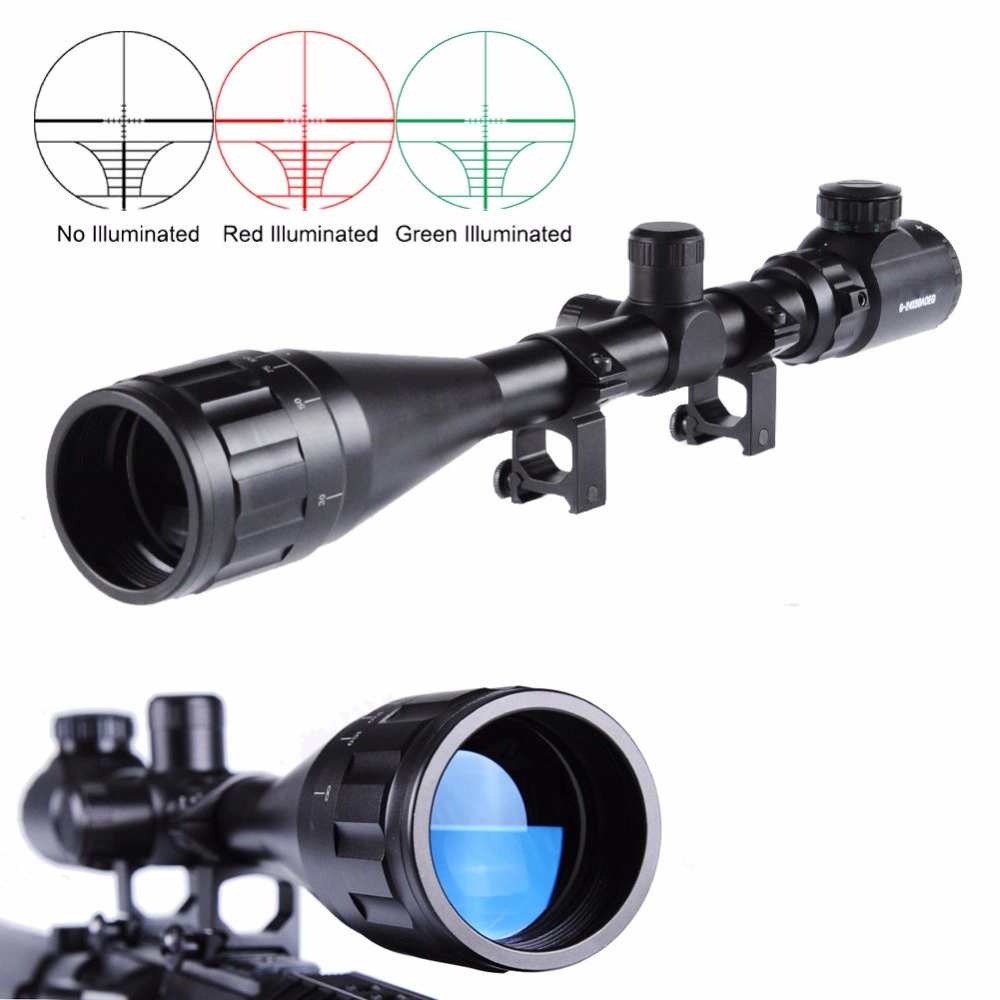 Tr-nikula 4-16x50 Aoeg Zoomlu Tüfek Dürbünü Çift Işıklı Kırmızı,yeşil Kaynaklı Avcılık Dürbün