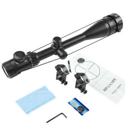 Tr-nikula 4-16x50 Aoeg Zoomlu Tüfek Dürbünü Çift Işıklı Kırmızı,yeşil Kaynaklı Avcılık Dürbün