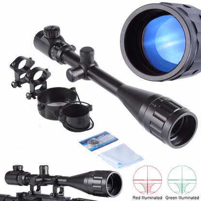 Tr-nikula 6-24x50 Aoe Tüfek Dürbünü Çift Işık Kırmızı,yeşil Kaynaklı Zoomlu