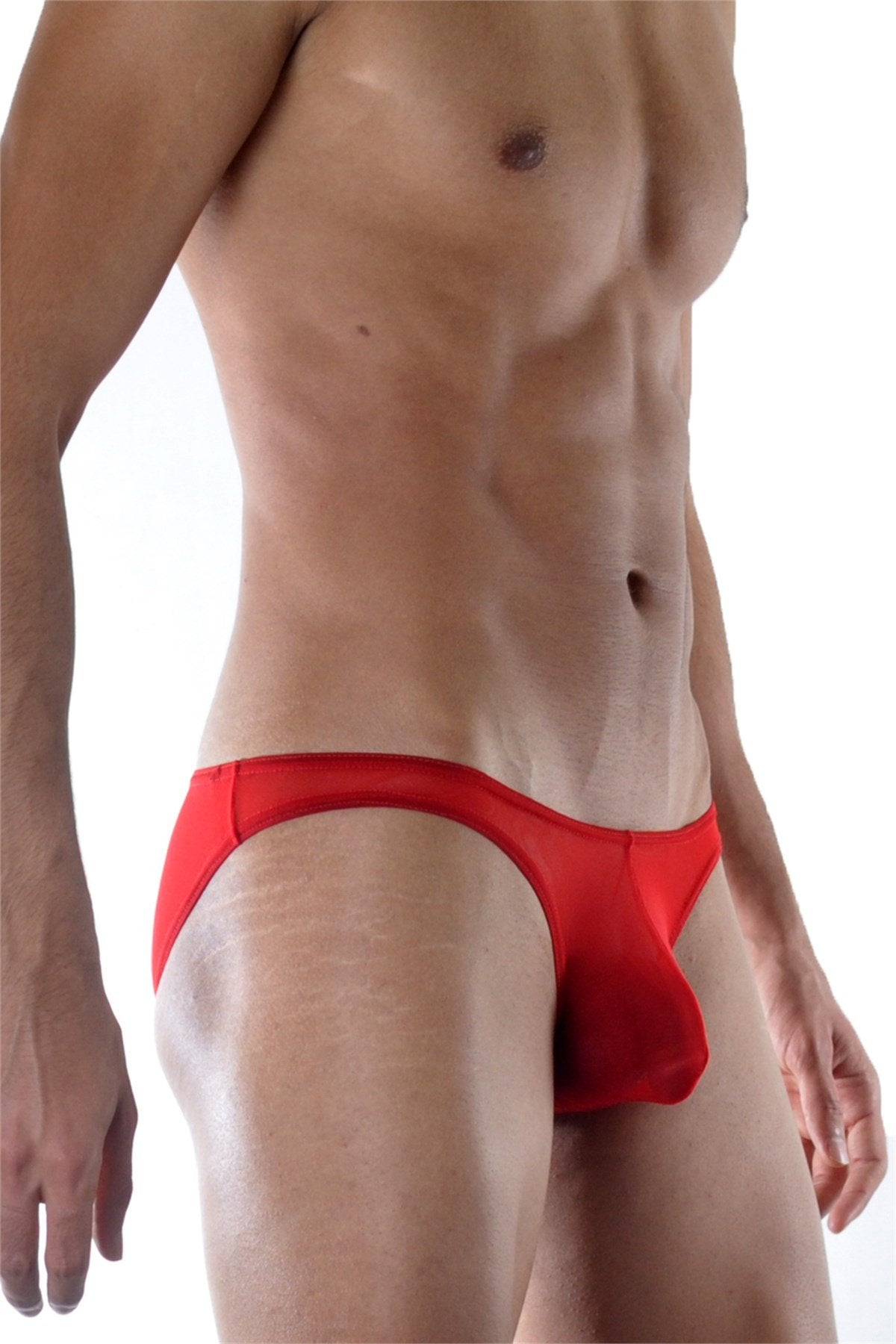 Transparan Erkek Slip - Renkli / XS