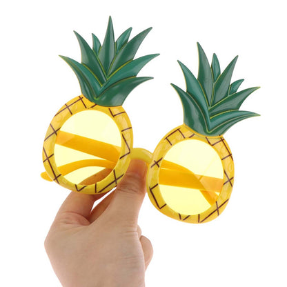 Tropikal Hawaii Ananas Şekilli Parti Gözlüğü 9.5 x 14 cm (5643)