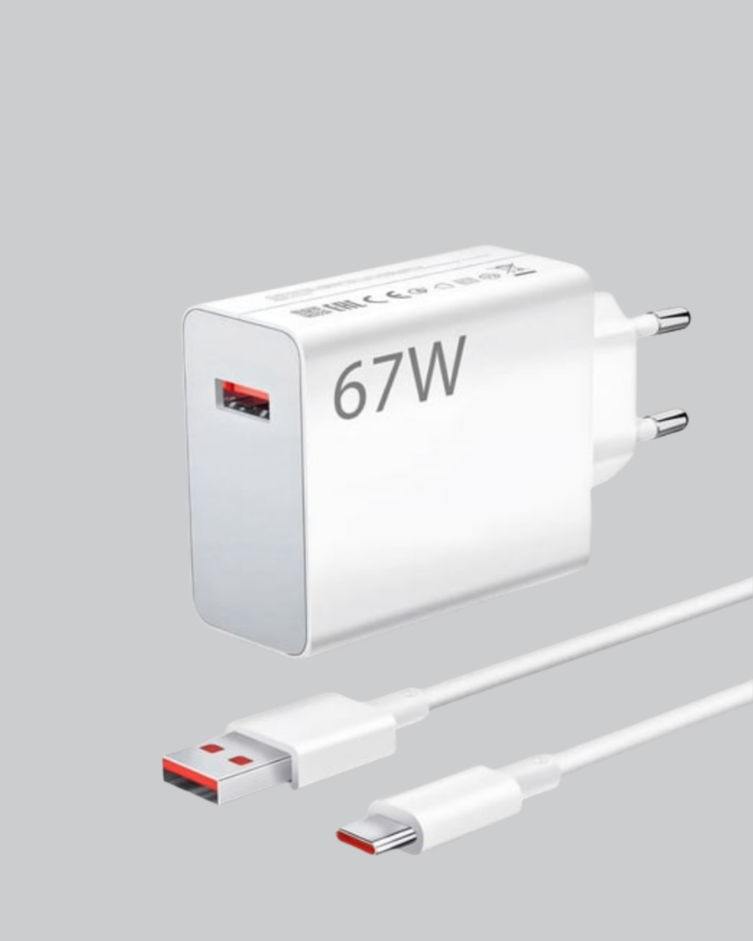 67 Watt Type C Şarj Adaptörü Asus Zenfone 7 8 9 Uyumlu Yeni Nesil