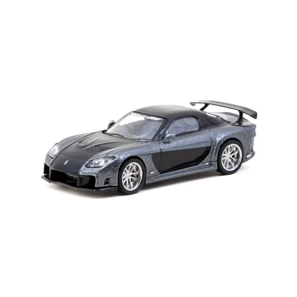 1/64 Mazda Rx-7 Veilside Fortune7 Grey Metallic / Black