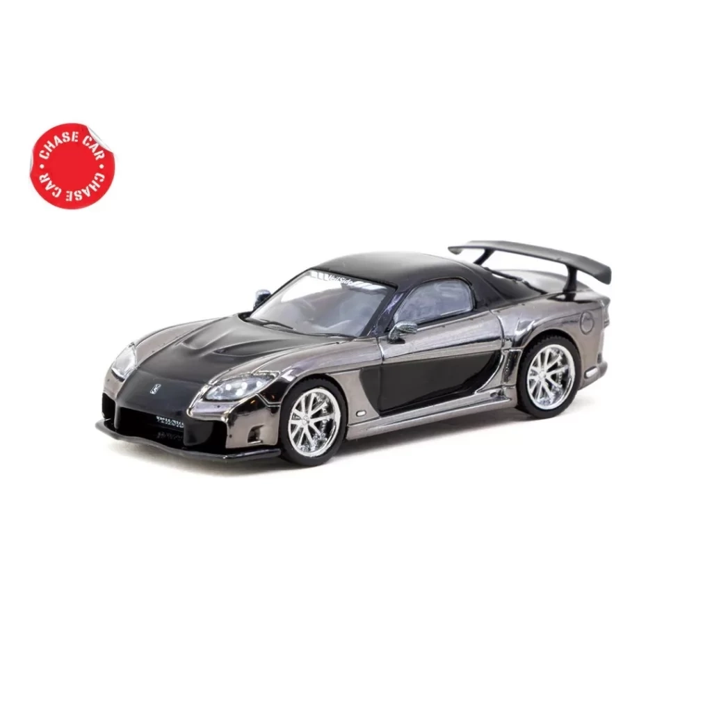 1/64 Mazda Rx-7 Veilside Fortune7 Grey Metallic / Black