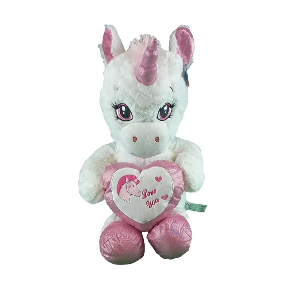 63019 Peluş 60 Cm Kalpli Boynuzlu At