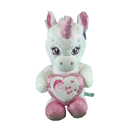 63019 Peluş 60 Cm Kalpli Boynuzlu At