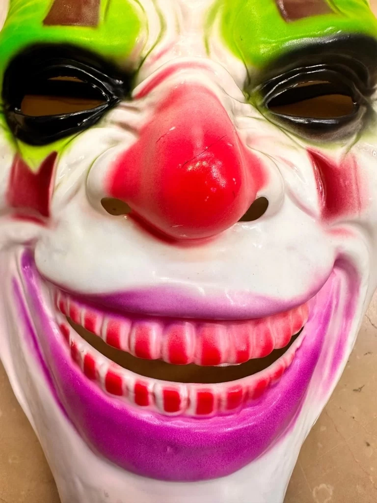 Delirten Gülüş Palyaço Temalı Joker Maskesi